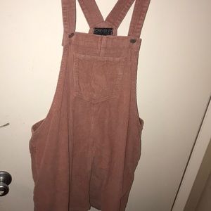Pink overalls